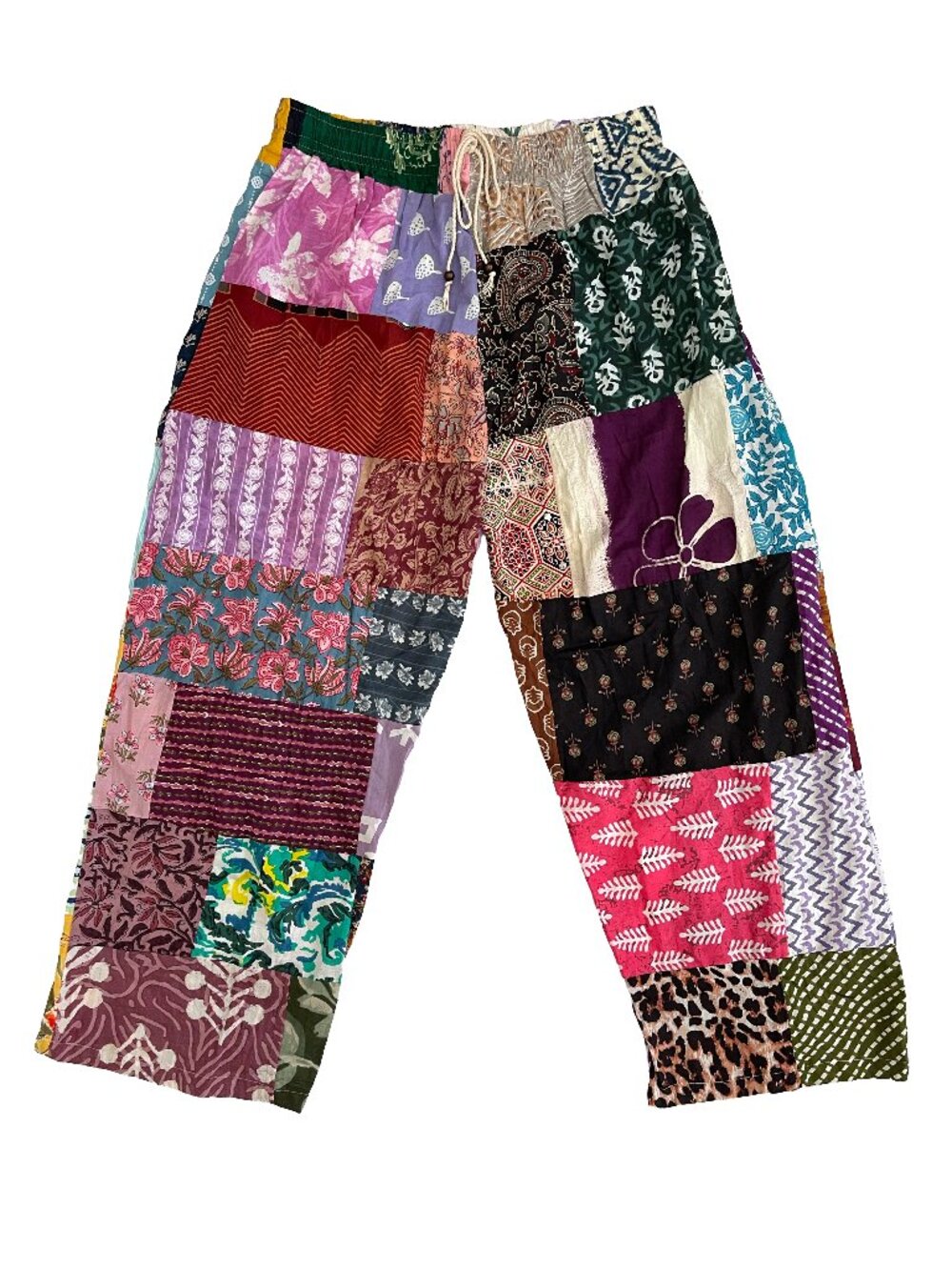 NWT Kathmandu Imports Patchwork Cotton Boho Capri Pants